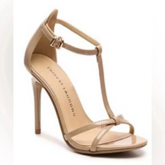 Chinese Laundry Women’s Lvyk-007 Beige Stiletto Heel Dress Sandals, Size 10 - Picture 1 of 13